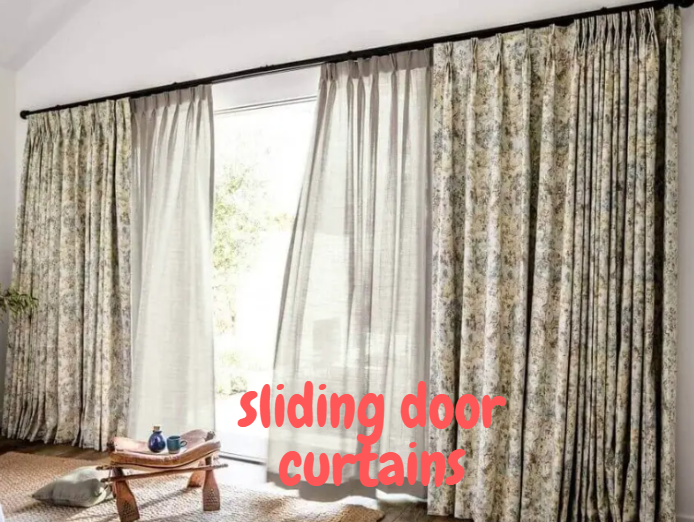 sliding door curtains